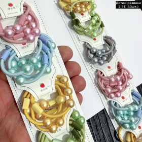 Дитячі резинки 10410 (Ціна за 10уп.=50штук.)